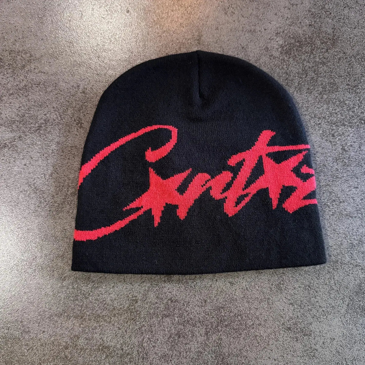 New Niche Knitted Hat Women's Autumn and Winter Warm Pullover Cold Hat Street Photograph Concave Shape Wool Hat Trendy corto